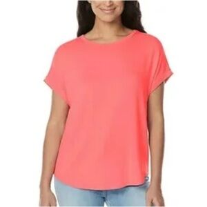 Bright Coral Women's Short Sleeve Tee
